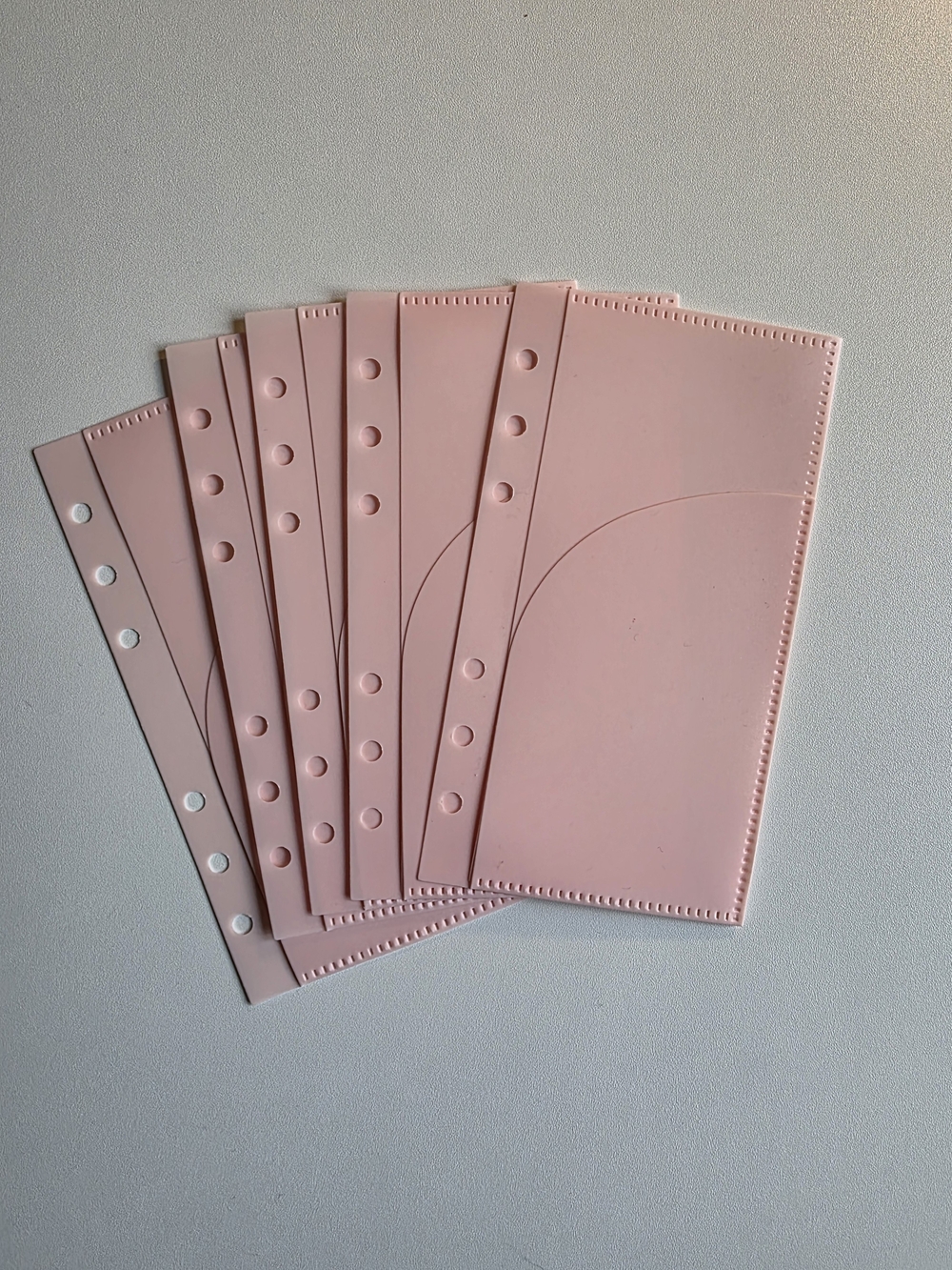 A6 Double Pocket Pink Cash Envelopes  Set Of 5